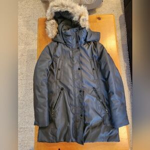 Andrew Marc Grey Hooded Snow Parka
